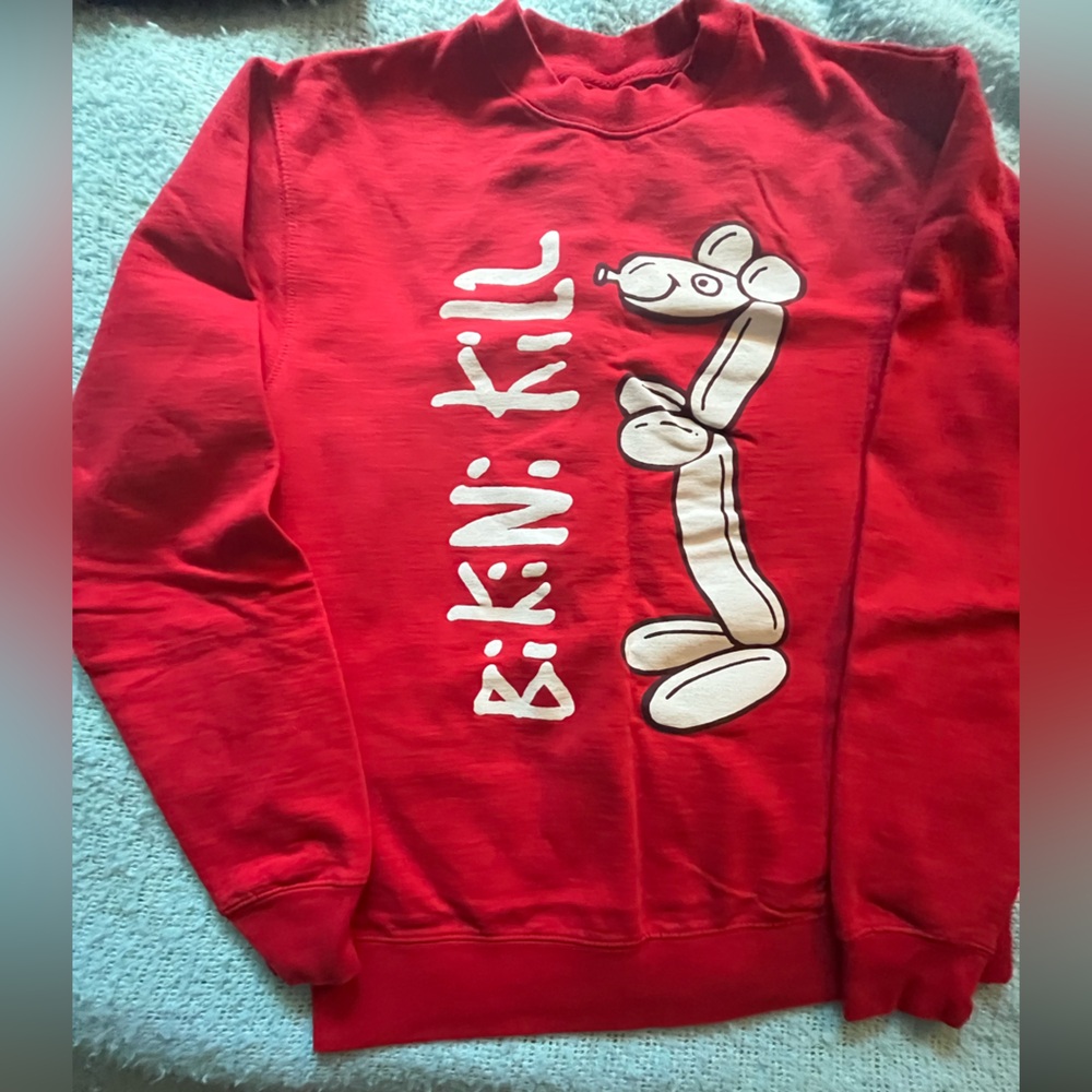 Bikini Kill Sweatshirt with Balloon Dog Design